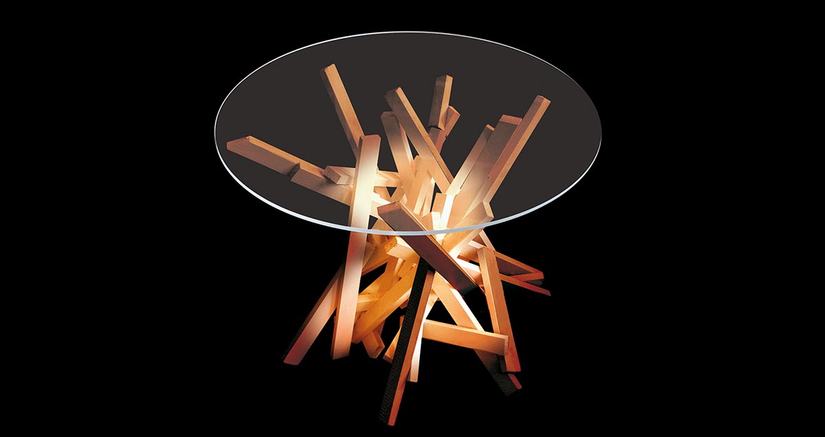 Tisch Lagerfeuer
