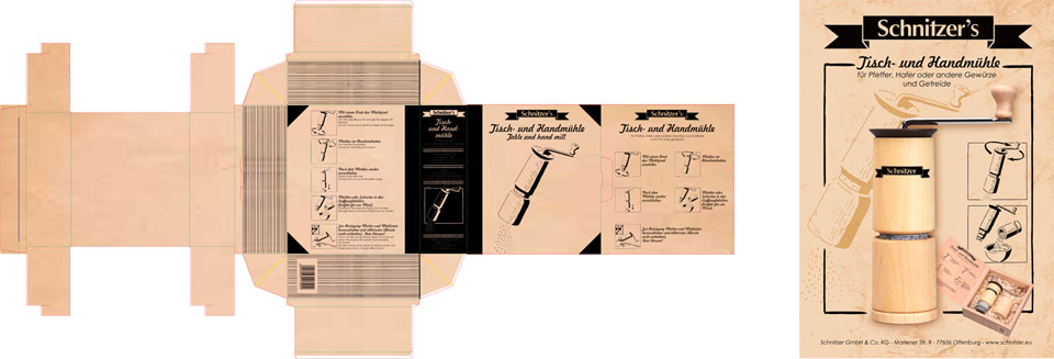 Schnitzer Handm&uuml;hle Stanzform