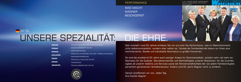 Maschinen Wagner Brosch&uuml;re